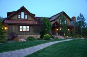 teton springs stone and timber home