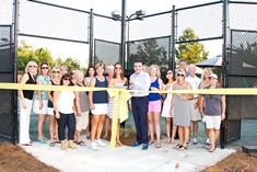 tennis court opening