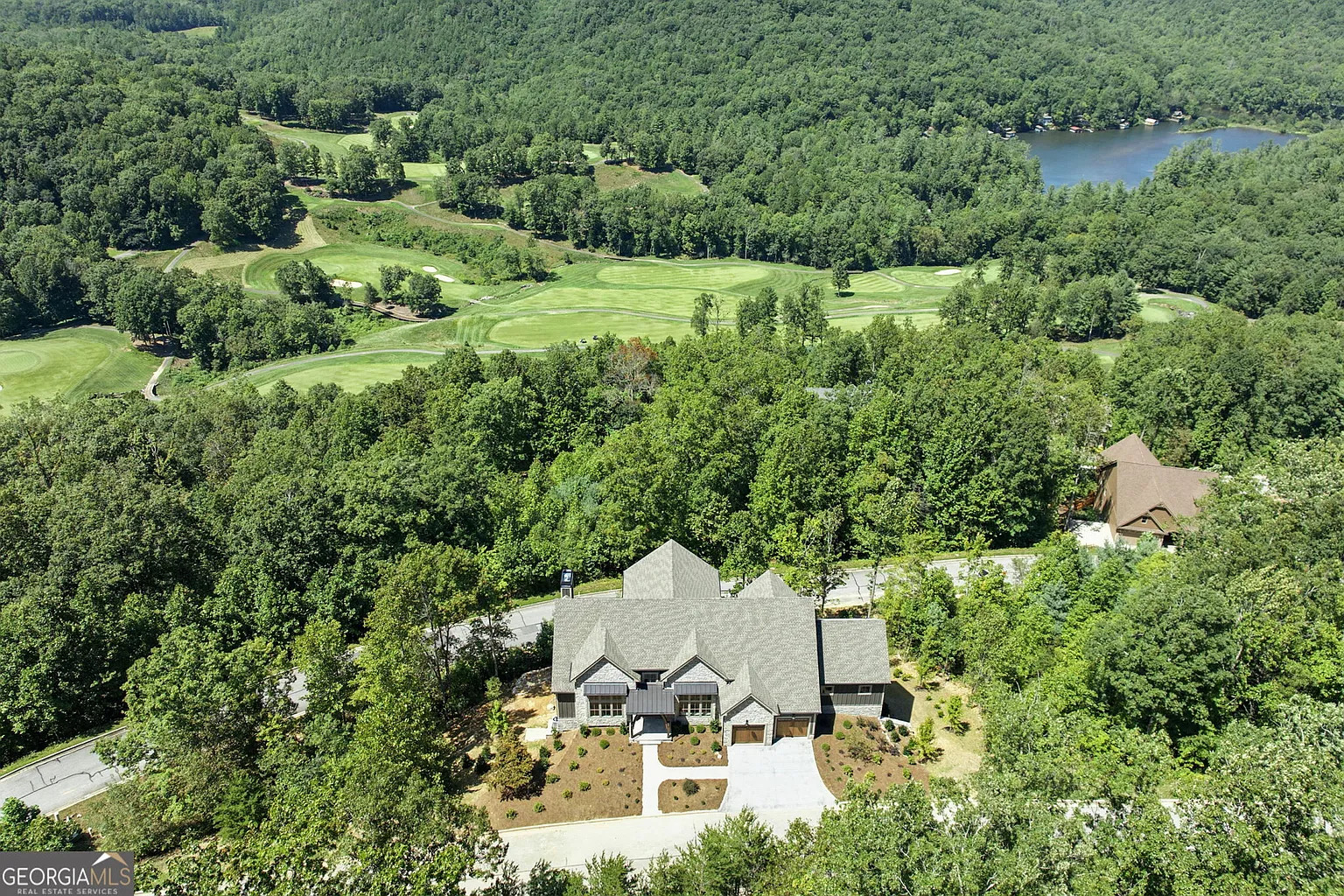 waterfall at lake burton