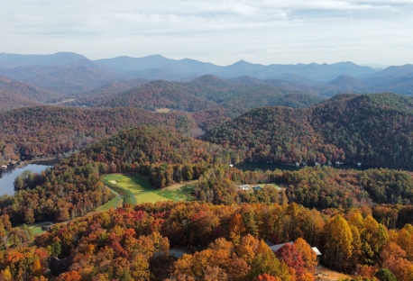 waterfall at lake burton