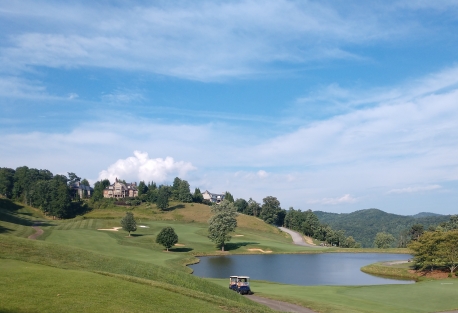 waterfall at lake burton
